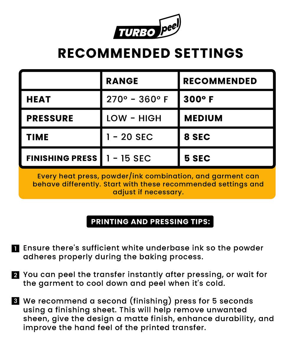 A3 Turbo Peel Instant DTF Film Sheets – DTF POWER