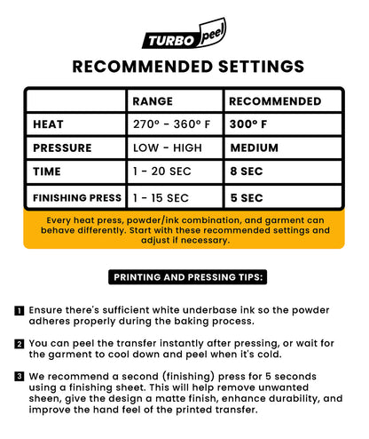 17" x 328' Turbo Peel Instant DTF Film