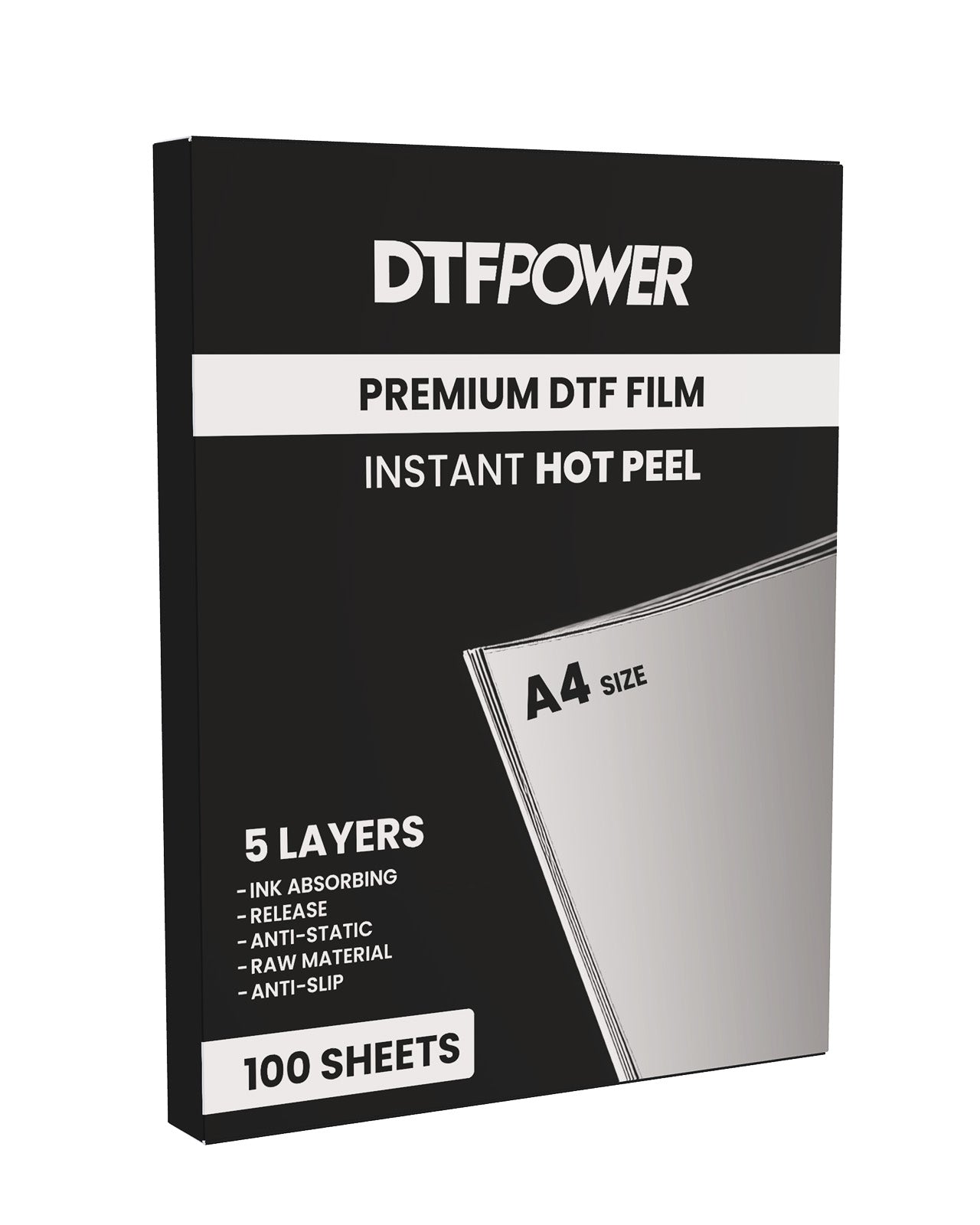 A4 Instant HOT Peel / COLD Peel DTF Sheets